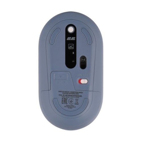 Мышка 2E MF300 CAPYBARASWIM Silent Wireless/Bluetooth Blue (2E-MF300WCAPIBARABL)