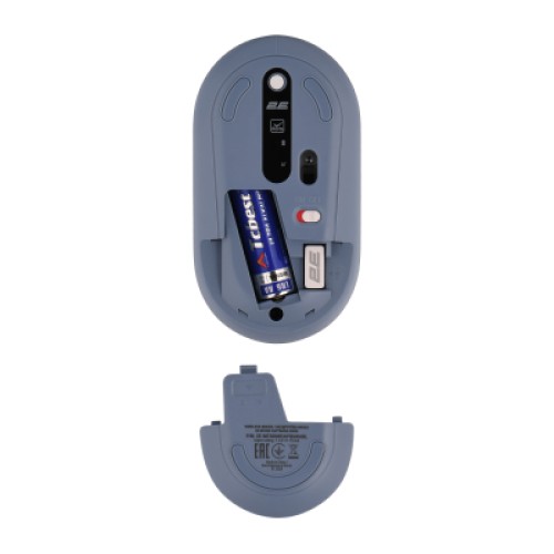 Мышка 2E MF300 CAPYBARASWIM Silent Wireless/Bluetooth Blue (2E-MF300WCAPIBARABL)