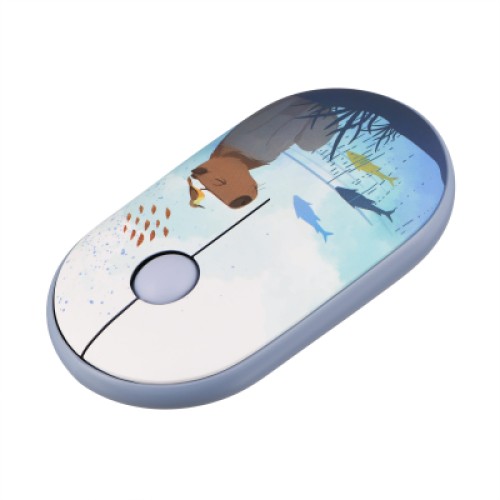 Мышка 2E MF300 CAPYBARASWIM Silent Wireless/Bluetooth Blue (2E-MF300WCAPIBARABL)
