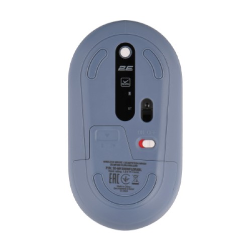 Мышка 2E MF300 FLORAMALLOW Silent Wireless/Bluetooth Blue (2E-MF300WFLORABL)