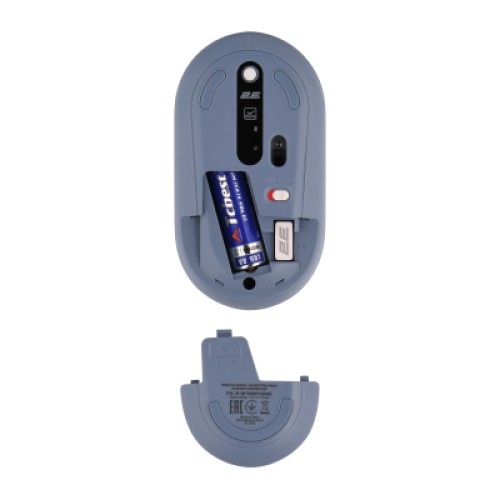 Мышка 2E MF300 FLORAMALLOW Silent Wireless/Bluetooth Blue (2E-MF300WFLORABL)