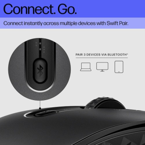 Мышка HP 690 Rechargeable Bluetooth Black (7M1D4AA)