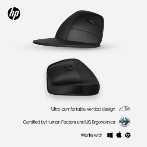 Мышка HP 920 Ergonomic Vertical Wireless/Bluetooth Black (6H1A4AA)