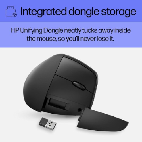 Мышка HP 920 Ergonomic Vertical Wireless/Bluetooth Black (6H1A4AA)