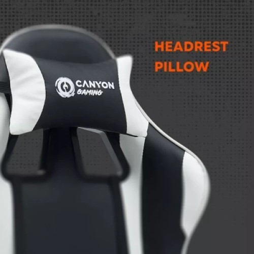 Кресло игровое Canyon Core SGCH2 Black/White (CNE-SGCH2W)