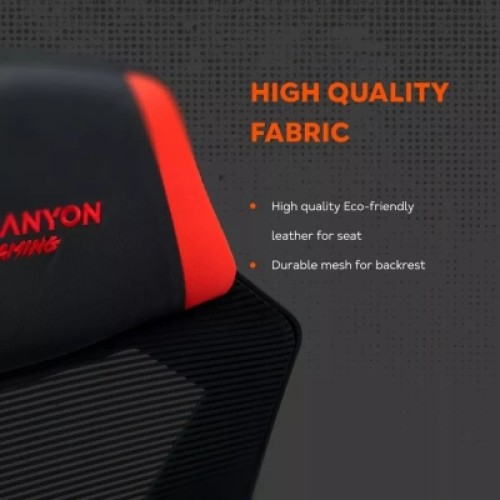 Кресло игровое Canyon Flow MCH01 Mesh Black/Orange (CNE-MCH01)
