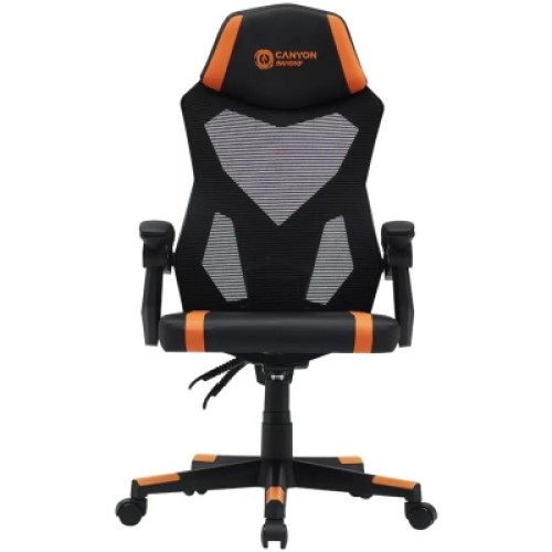 Кресло игровое Canyon Flow MCH01 Mesh Black/Orange (CNE-MCH01)