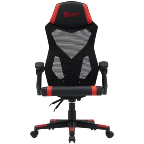 Кресло игровое Canyon Flow MCH01 Mesh Black/Red (CNE-MCH01R)