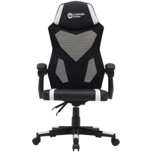 Крісло ігрове Canyon Flow MCH01 Mesh Black/White (CNE-MCH01W)