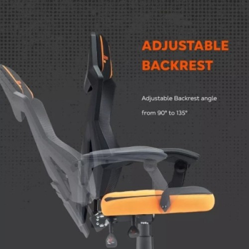 Кресло игровое Canyon Wave MCH02 Mesh Black/Orange (CNE-MCH02)