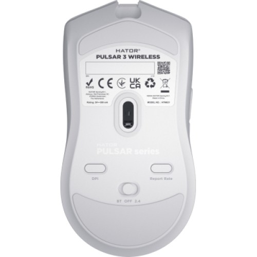 Мышка Hator Pulsar 3 Wireless White (HTM631)