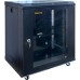 Шкаф настенный GEAR 12U 19'' 600x600x600 мм, + полка 19", black (GWMSN-12U-600-600)