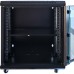 Шкаф настенный GEAR 12U 19'' 600x600x600 мм, + полка 19", black (GWMSN-12U-600-600)
