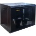 Шкаф настенный GEAR 9U 19'' 600x600x450 мм, + полка 19", black (GWMSN-9U-600-600)