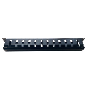 Кабельний організатор 19" 1U гребінчатий, цільнометалевий GEAR (GCM-1U19INCH)