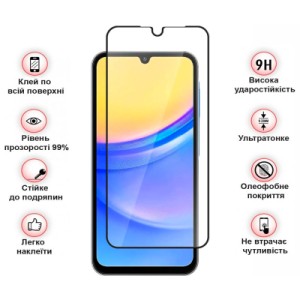 Стекло защитное BeCover Samsung Galaxy A16 4G SM-SM-A165/A16 5G SM-A166 Black (712860)