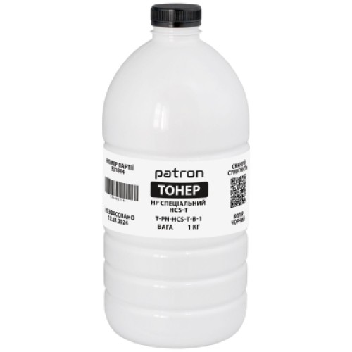 Тонер HP HCS-T, 1 кг, black Patron (PN-HCS-T-B-1)