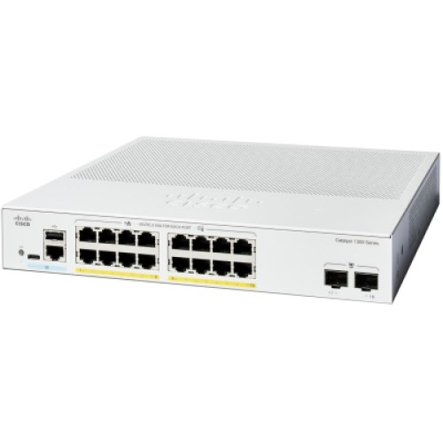 Коммутатор сетевой Cisco C1300-16P-2G