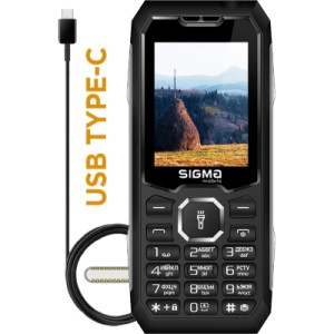Мобильный телефон Sigma X-style 341 BRO Type-C Black (4827798368411)