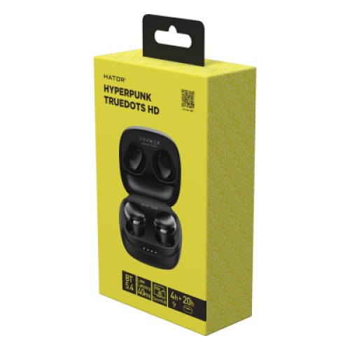 Наушники Hator Hyреrpunk Truedots SyncHUB Black (HTA411)