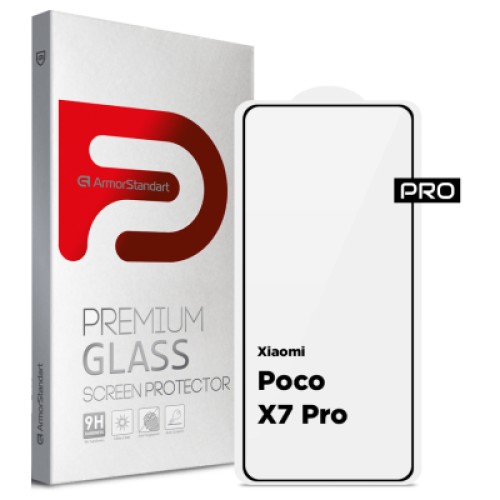 Стекло защитное Armorstandart Pro Xiaomi Poco X7 Pro Black (ARM82715)