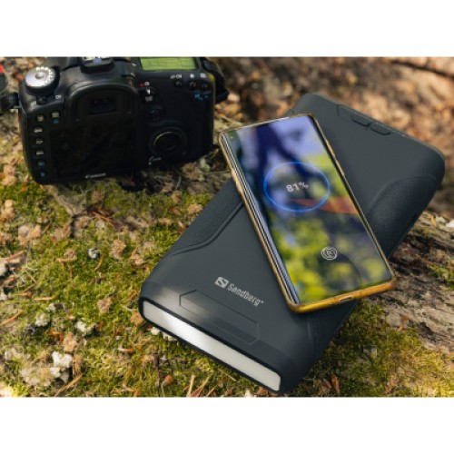 Батарея универсальная Sandberg 72000mAh, Survivor, DC/70W, PD/60W, QC3.0/18W, Cigar Lighter,Wireless (420-64)