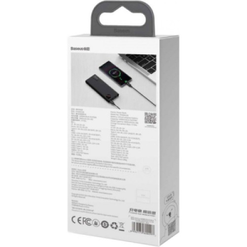 Батарея универсальная Baseus Adaman 10000mAh, PD QC/3.0/22,5W, black (PPAD070001)