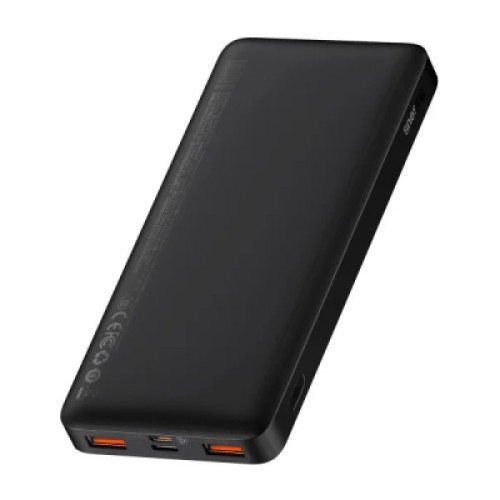 Батарея универсальная Baseus Bipow 10000mAh, 15W, MicroUSB, 2*USB, Type-C, black (PPBD050001)
