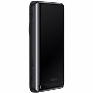 Батарея универсальная Baseus Magnetic Wireless Bracket 10000mAh 20W, PD QC/3.0, Qi + cabel 60W 0.5м, black (PPCX000003)