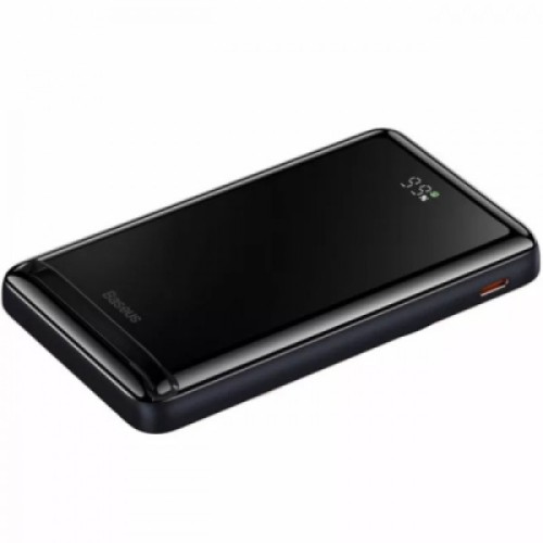 Батарея универсальная Baseus Magnetic Wireless Bracket 10000mAh 20W, PD QC/3.0, Qi + cabel 60W 0.5м, black (PPCX000003)