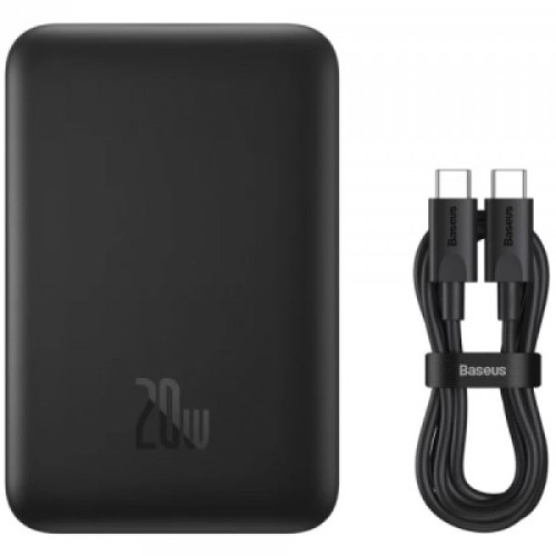Батарея универсальная Baseus Magnetic Wireless Mini 10000mAh 20W, PD QC, black (PPCX070001)