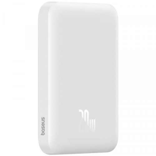 Батарея универсальная Baseus Magnetic Wireless Mini 6000mAh 20W, PD QC/3.0, white (P10059002223-00)