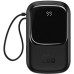 Батарея универсальная Baseus Qpow 20000mAh 20W, PD/3.0, QC/3.0, built-in lightning, black (PPQD060201)