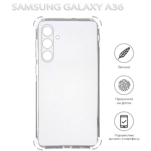Чехол для мобильного телефона BeCover Anti-Shock Samsung Galaxy A36 SM-A366 Clear (712895)