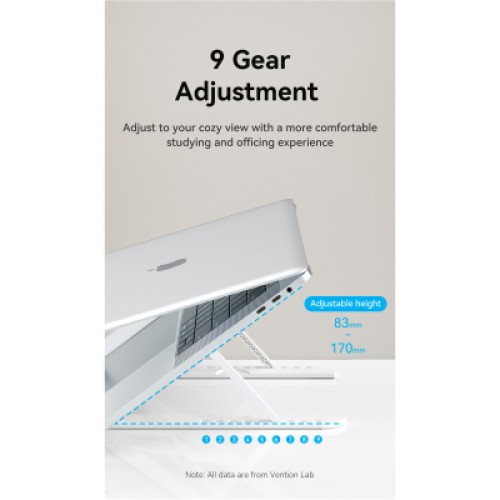Подставка для ноутбука Vention Laptop X-type Stand White ABS 83-170мм (KDNW0)