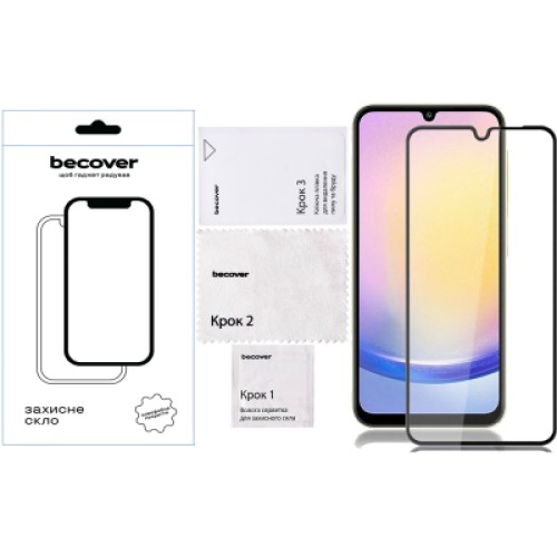 Стекло защитное BeCover Samsung Galaxy A26 SM-A266 Black (712885)