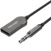 FM модулятор Vention AUX TRS 3.5мм USB Bluetooth 5.0 Coiled Cable 1.5M Gray Zinc (NAGHG)