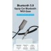 FM модулятор Vention AUX TRS 3.5мм USB Bluetooth 5.0 Coiled Cable 1.5M Gray Zinc (NAGHG)