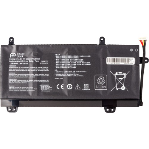 Аккумулятор для ноутбука ASUS ROG GU501 Series (C41N1727) 14.8V 2800mAh PowerPlant (NB431984)