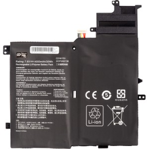 Аккумулятор для ноутбука ASUS VivoBook S460UA (C21N1701) 7.6V 4000mAh PowerPlant (NB432080)