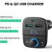 FM модулятор UGREEN CD229 Bluetooth Car Charger (5.0+PD+QC3.0+USB Flash Drive+TF (CD229)