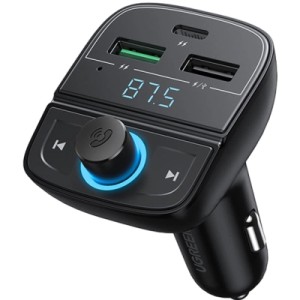 FM модулятор UGREEN CD229 Bluetooth Car Charger (5.0+PD+QC3.0+USB Flash Drive+TF (CD229)