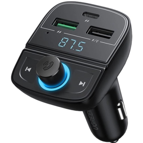 FM модулятор UGREEN CD229 Bluetooth Car Charger (5.0+PD+QC3.0+USB Flash Drive+TF (CD229)
