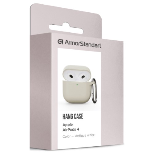 Чехол для наушников Armorstandart Hang Case для Apple AirPods 4 Antique white (ARM81279)
