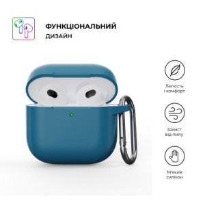 Чохол для навушників Armorstandart Hang Case для Apple AirPods 4 Lake Blue (ARM81281)