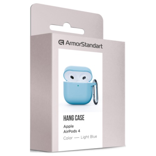 Чехол для наушников Armorstandart Hang Case для Apple AirPods 4 Light Blue (ARM81283)