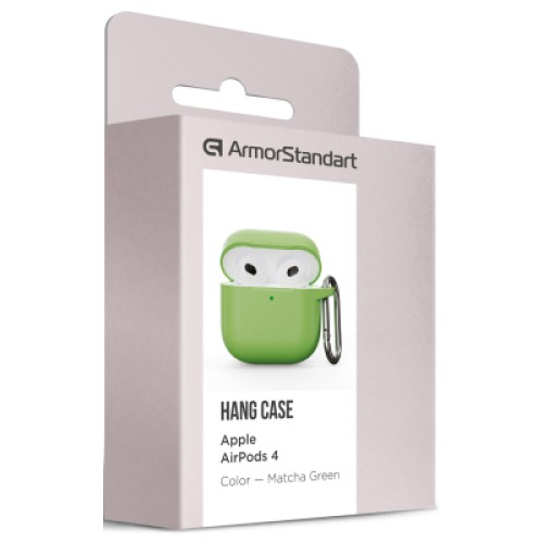 Чехол для наушников Armorstandart Hang Case для Apple AirPods 4 Matcha Green (ARM81286)