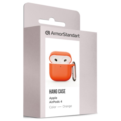 Чехол для наушников Armorstandart Hang Case для Apple AirPods 4 Orange (ARM81288)