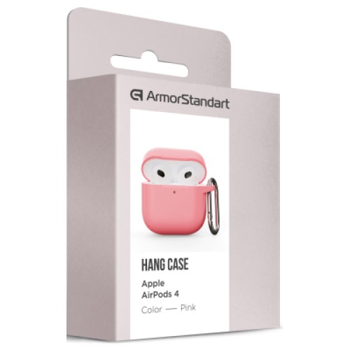 Чехол для наушников Armorstandart Hang Case для Apple AirPods 4 Pink (ARM81290)