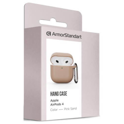 Чехол для наушников Armorstandart Hang Case для Apple AirPods 4 Pink Sand (ARM81291)